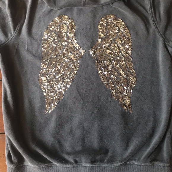 Victoria's Secret Jackets & Blazers - Victoria’s Secret Gray Velour Full Zip Hoodie